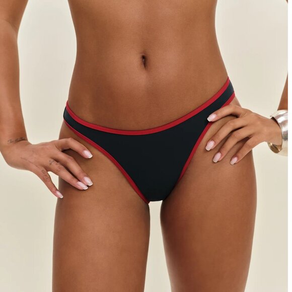 Reformation Douro Bikini Bottom Blue - Size S - Picture 2 of 3